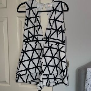 Black and White Romper